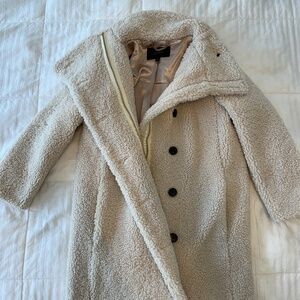 JCrew Villa Coat in Teddy Sherpa Size 0 Petite Runs large NWOT